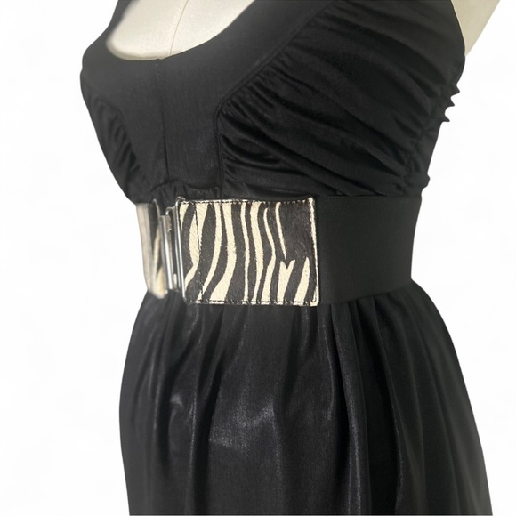 Bebe🖤Authentic Early 2000s Black babydoll dress with ruffles XS Stretchy - Picture 9 of 9